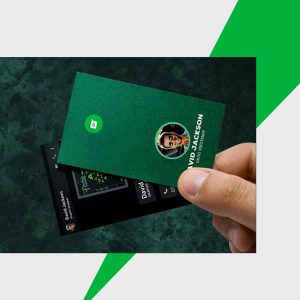 alt="Soft-Touch-Business-Cards by Habib Printers, showcasing professional design and printing."